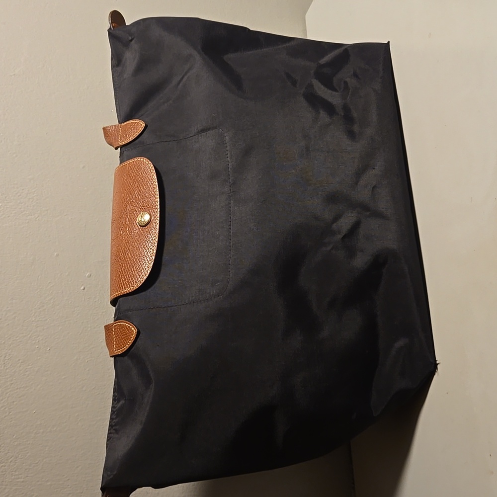 Longchamp Tote Black with Tan Leather Accents - Picture 2 of 9